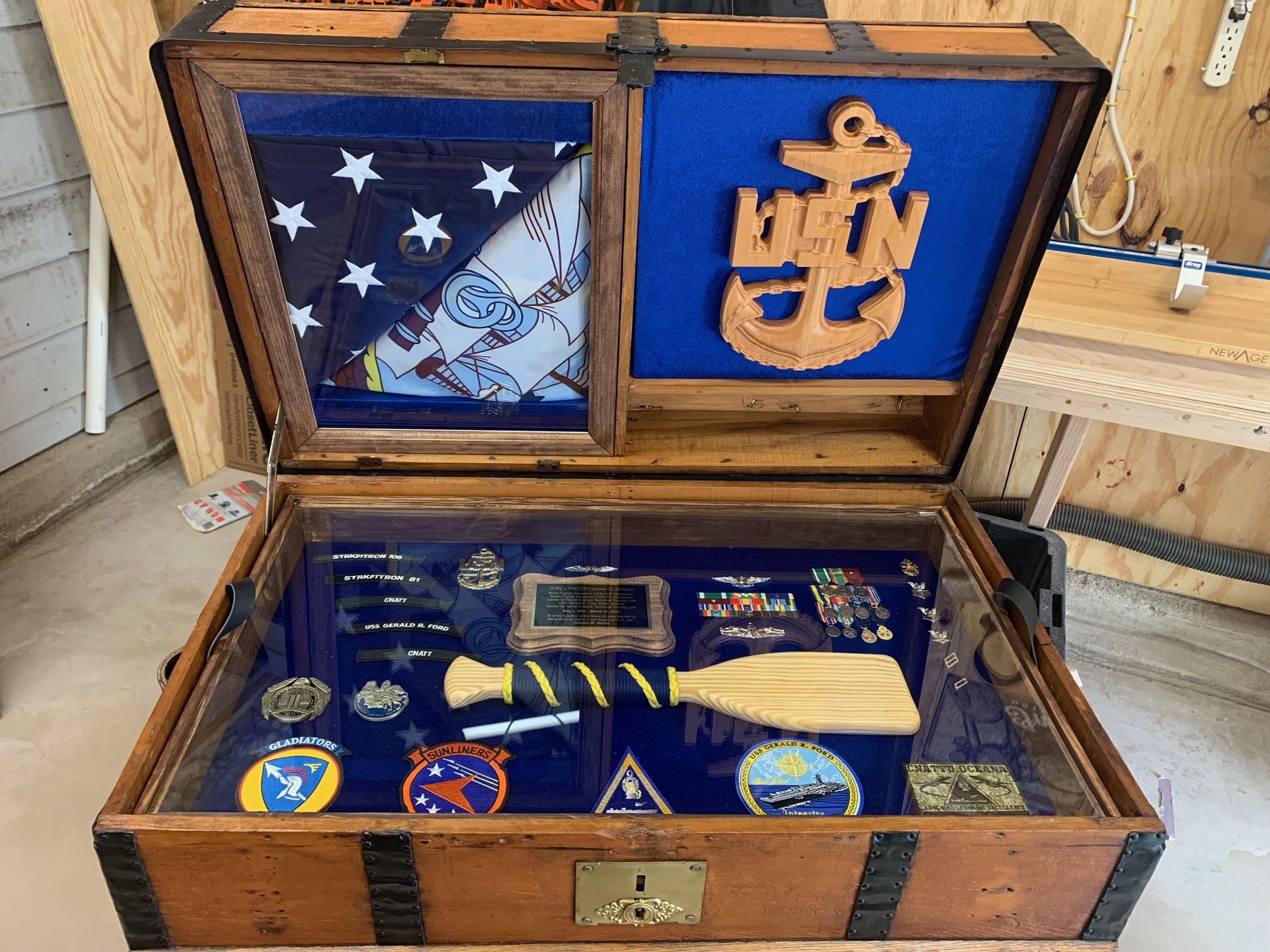 us navy senior chief Retirement Gift Shadow Box Idea